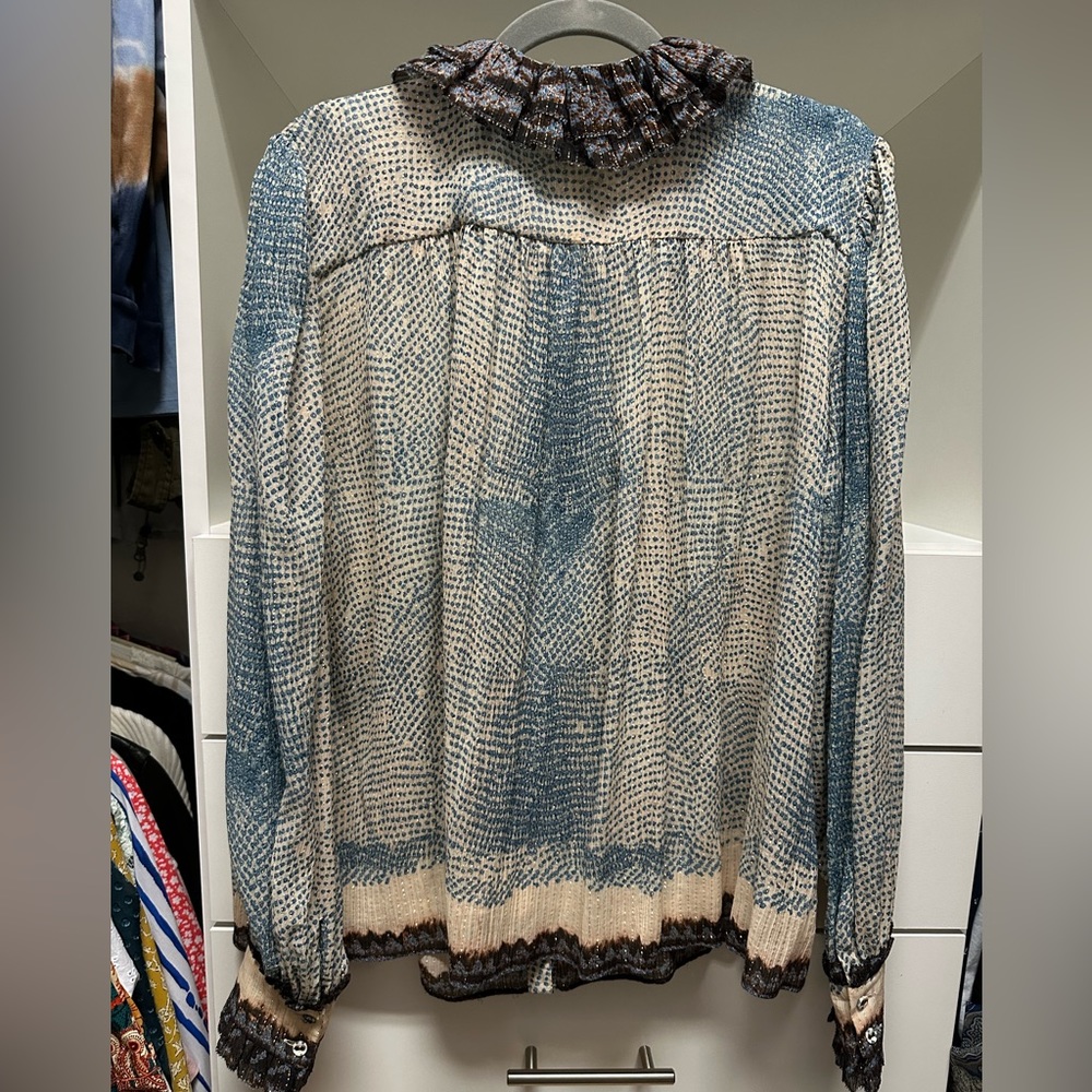 Ulla Johnson Phipps Blouse in Moonstone size 14 NWT - Picture 6 of 7